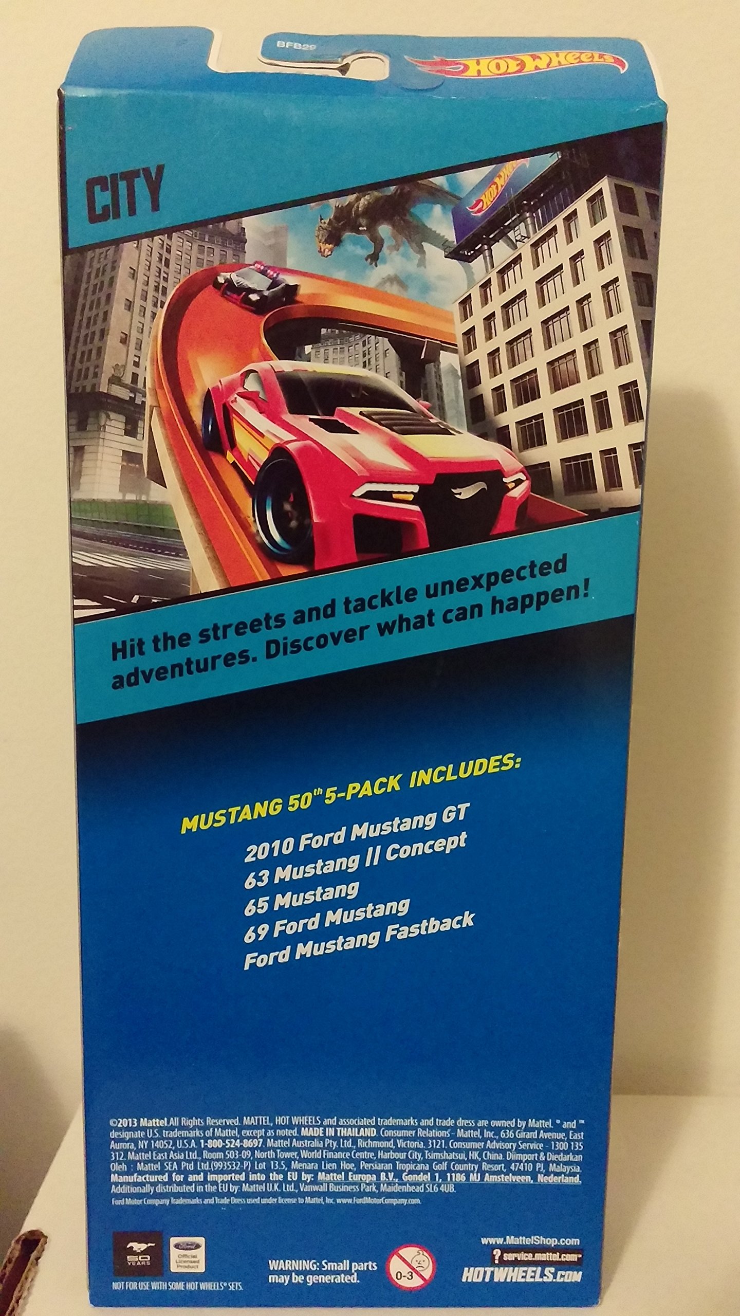 Hot Wheels 50周年記念 5個セット Hot Wheels 5 Car Gift Pack, Mustang 50th Anniversary Edition, 1:64